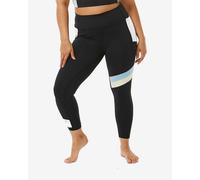 Long Rip Curl Run Swim Surf Revival black pure blue women's leggings. - XS