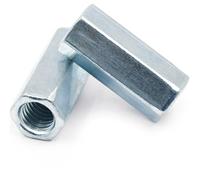 Long Rod Nut Hex Coupling, Galvanized Hex Rod Coupling Nuts M18-M24 6 pcs(M20x30x40 1pcs)