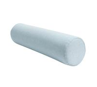 Long Round Bolster Pillow,Soft and Comfortable Neck Support Pillow,Linen Fabric Cylinder Pillow for Head,Back,Legs and Yoga,Round Cushion Roll Pillow for Bed Use(Light blue,20x50cm)(HH)