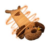 Long Rubber Hot Water Bottle with Soft Plush Cover - 29.5 Inch Warm Bee Dog Shape Heat Bag for Winter Comfort, Body, Bed Warmer | Heating Pack for Home, School, Outdoor Travel