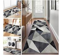 Long Runner Rug for Hallway 40 x 100 cm Washable Carpet Runner Rug for Kitchen, Heavy Duty Hall Runner Door Mat Indoor, Non Slip Stair Area Rug for Entrance, Front Door Hall Hallways Living Room