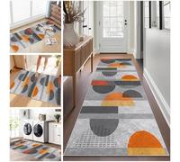 Long Runner Rug for Hallway 40 x 150 cm Washable Carpet Runner Rug for Kitchen, Heavy Duty Hall Runner Door Mat Indoor, Non Slip Stair Area Rug for Entrance, Front Door Hall Hallways Living Room