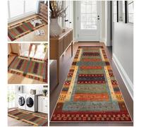 Long Runner Rug for Hallway 50 x 140 cm Washable Carpet Runner Rug for Kitchen, Heavy Duty Hall Runner Door Mat Indoor, Non Slip Stair Area Rug for Entrance, Front Door Hall Hallways Living Room