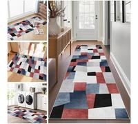 Long Runner Rug for Hallway 80 x 250 cm Washable Carpet Runner Rug for Kitchen, Heavy Duty Hall Runner Door Mat Indoor, Non Slip Stair Area Rug for Entrance, Front Door Hall Hallways Living Room