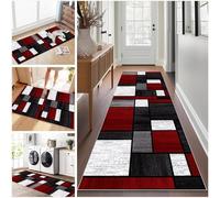 Long Runner Rug for Hallway 90 x 220 cm Washable Carpet Runner Rug for Kitchen, Heavy Duty Hall Runner Door Mat Indoor, Non Slip Stair Area Rug for Entrance, Front Door Hall Hallways Living Room