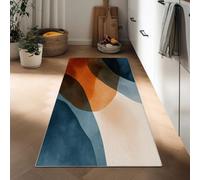 Long Runner Rugs for Hallway 40 x 120 cm, Abstract Rocks Stripes Non Slip Hall Runner Carpets, Narrow Rugs Washable Watercolor Style Carpet for Hallway Stair Entryway Kitchen
