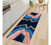 Long Runner Rugs for Hallway 60 x 150 cm, Agate Stripes Marble Non-slip Hall Runner Carpets - Narrow Rugs Washable Dream Style Carpet for Hallway Stair Entryway Kitchen