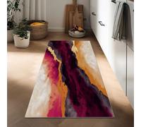 Long Runner Rugs for Hallway 60 x 150 cm, River Stripes Marble Non Slip Hall Runner Carpets - Narrow Rugs Washable Abstract Art Carpet for Hallway Stair Entryway Kitchen