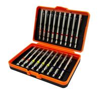 Long Screwdriver Bit Set, 18pcs 90mm CRV 1/4" Hex Shank Screwdriver Bits, T4 - T40 Magnetic Impact Driver Bits, Star Screwdriver, Impact Driver Bits with Magnetic Bit Holder