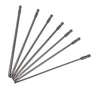 Long Screwdriver Bits Set, 7Pcs 200mm Extra Long Magnetic for Phillips Cross Head with 6.35mm Shank for Electric Drill, PH1 PH2