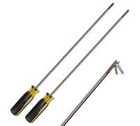 Long Screwdriver Set, 2Pc, Magnetic, Flat & Cross, Extra Long Screwdriver