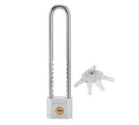 Long Shackle Padlock - Laminated Steel Waterproof Padlock - 2 Inch Long Beam Door Lock