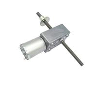 Long Shaft Electirc electronic starter 12V DC electronic starter 6V Threaded Shaft Double Shaft For DIY parts JGB37-370S with Flange(6v130rpm,Package C)