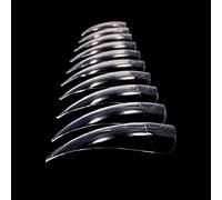 Long Sharp Stiletto Nail Tips with Deep Curve for Nail Art, Artificial Acrylic, Drag Queen Nails, Nail Gloves and Cosplay Claws