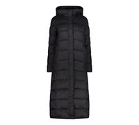 Long shiny hooded puffer jacket for women CMP Noir 2XS