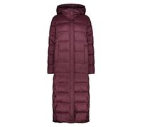 Long shiny hooded puffer jacket for women CMP Rouge L