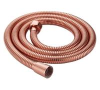 Long Shower Hose, Shower Hose 1.5m/2m Antique/Golden/Black/Gray Color, Long Bathroom Water Extension Plumbing Pipe Head(Rose Golden Color,150cm)