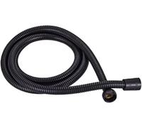 Long Shower Hose, Shower Hose 1.5m/2m Antique/Golden/Black/Gray Color, Long Bathroom Water Extension Plumbing Pipe Head(Black Color,200cm)