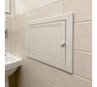 Long Skinny Access Panel for Drywall, Decorative Wall Access Door with Key Lock, Heavy-Duty Metal Maintenance Cover Box for Garage Basement(400x150mm (16x6in))