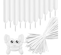 Long Skinny Balloons 260Q White Modelling Balloon White Twisting Long Magic Latex Balloons for Animal Shape Balloon Arch Birthday Wedding Christmas Party Decoration 100Pcs