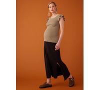 Long Skirt in Jersey Knit for Maternity, ENVIE DE FRAISE black