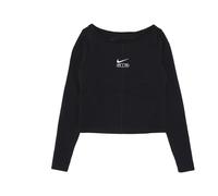 Long Sleeve Air Logo Tee Black/White - female - Nike - Long Sleeve Training Tops - Black - M - Sport M