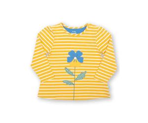 Long sleeve Baby's T-shirt Kite Pretty Pansy Jaune 6/9 mois