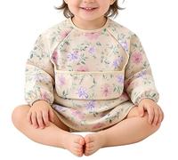 Long Sleeve Bib Wearable Reusable Washable Led Weaning Supplies