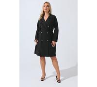 Long Sleeve Blazer Dress Yours Black 24