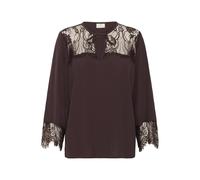 Long sleeve blouse for women KAFFE April Lace Rouge 42