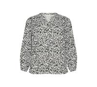 Long sleeve blouse for women KAFFE Curve Mahlena Blanc 48