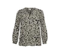 Long sleeve blouse for women KAFFE Curve Mirta Tilly Noir 46