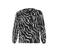 Long sleeve blouse for women KAFFE Curve Mirta Tilly Noir 54