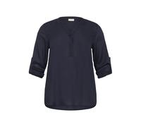 Long sleeve blouse for women KAFFE Curve Sida Bleu 46