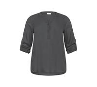 Long sleeve blouse for women KAFFE Curve Sida Gris 46