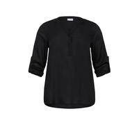Long sleeve blouse for women KAFFE Curve Sida Noir 42
