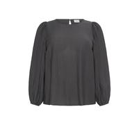 Long sleeve blouse for women KAFFE Curve Viva Noir 44