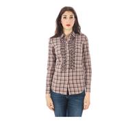 Long Sleeve Blouse with Italian Collar - female - Fred Perry - Shirts - Pink - S - Blouses & Shirts S