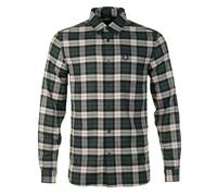 Long Sleeve Brushed Twill Tartan Shirt Court Green, Medium