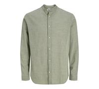 Long Sleeve Button Shirt Jack & Jones Summer Linen Vert S