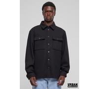 Urban Classics Men's Plain Overshirt Jacket, Black, M