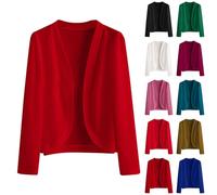 Long Sleeve Cardigan Women Short - Knitted Cardigans for Plus Size Women UK - Red Cardigans Crochet Cardigan Short Light Jacket Buttons Ladiescardigans Softshell Jacket Knitwear