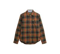 Long sleeve checked cotton shirt Superdry Orange S