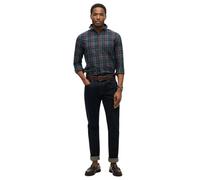 Long sleeve checked cotton shirt Superdry Vintage Bleu S