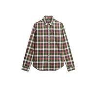 Long sleeve checked cotton shirt Superdry Vintage Vert XL
