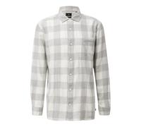 Long Sleeve Checked Shirt with Chest Pocket QS Blanc S