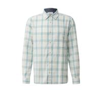Long Sleeve Checked Shirt with Italian Collar and Chest Pocket s.Oliver Turquoise M