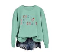 Long Sleeve Christmas Sweatshirts for Women Tops Women's Christmas Pregnancy Sweatshirt For Long Sleeved Pregnant Mothers Top Pregnancy Clothes for Indoor Home Party Xmas Gifts