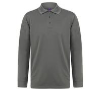 Long Sleeve Coolplus Pique Polo Shirt Moisture Wicking Polyester Top Men Women
