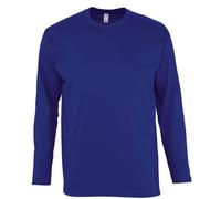 Long Sleeve Cotton GREY GREEN RED BLUE ORANGE T-Shirt Tee Shirt S-XXXL + 4XL+5XL